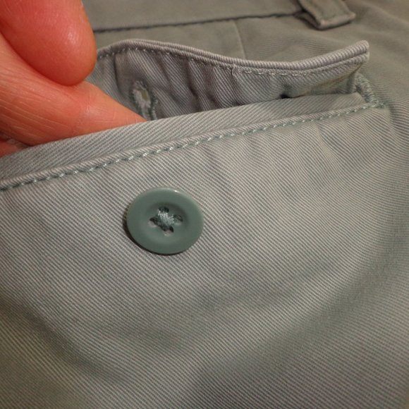 Eddie Bauer Capris P4 Zip Closure Pockets Stone Blue - Picture 12 of 15